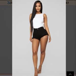 High Waist Denim Shorts